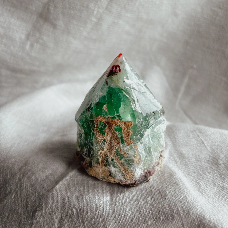 punta grezza - Fluorite Arcobaleno